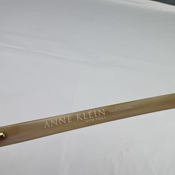 ANNE KLEIN AK9081 485 Eyeglasses Frame Only Half Rim 50-17-135 Gold/Ivory White - Picture 12 of 16